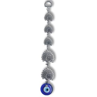 China Traditional Turkish Blue Eye Decoration Peacock Evil Eye Wall Car Decoration Evil Eye Pendant Home Pendant for sale