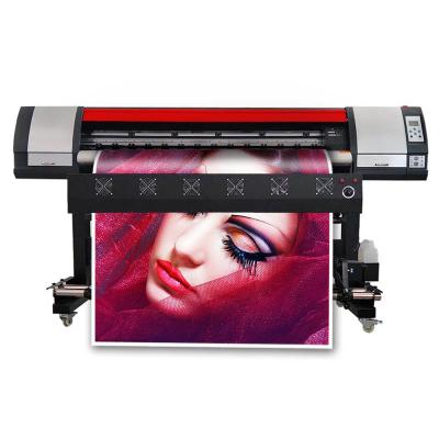 China Retail Eco 5 Feet 1.6M High Resolution Solvent Printer 1440 dpi Inkjet Sticker Vinyl Banner Plotter Printers for sale