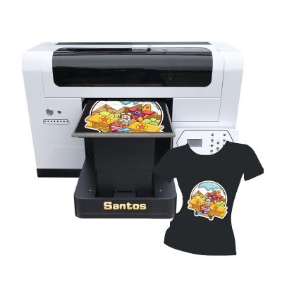 China Garment Shops A3 T-shirt DTG Printer Textile Direct To Garment Printing Machine UV Flatbed Printer for sale