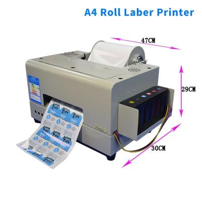 China A4 Color Roll To Roll Label Printer Machine PVC Sticker Dye Sublimation Color Label Printer for sale