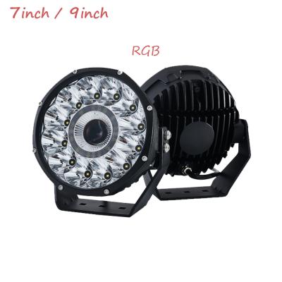 China Aluminum Die-cast Housing Boat Truck 4x4 Bumper Off-Road Led Driving Laser Spot Fog Light Spotlight Round 7