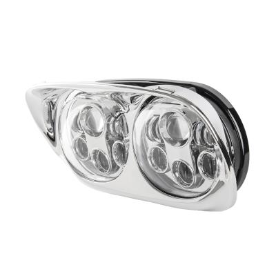 China 5.75 Inch Dual Road Slide Headlight Motorcycle LED Die-cast Aluminum Housing Headlight for sale