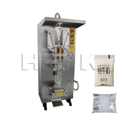 China Food HZPK automatic liquid small bag satchet and filling bag juice drink juice drink drinking water sealing packing machine for sale