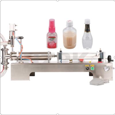 China Semi-automatic HZPK food water bottle milk wine beverage juce liquid piston packing and filling machine for sale