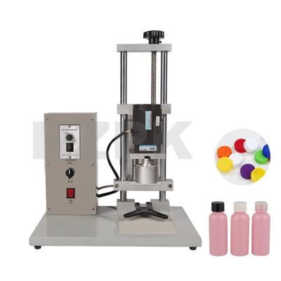 China HZPK China electric plastic food bottle jar glass metal press screw capping sealing machine semi automatic for sale