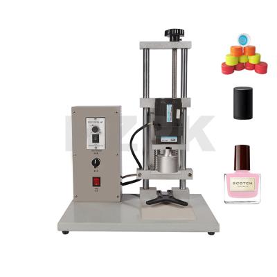 China Single Head Food HZPK Semi Automatic Screw 28mm Cap Narrower Capping Machine Plastic Bottle for sale