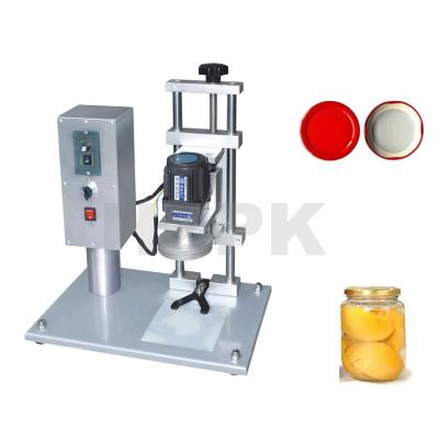 China HZPK Food Hook Cap Screw Capping Machines Desktop Semi Automatic Glass Jar Close Bottle 80mm PET Plastic Glass Bottle 24 Electric for sale