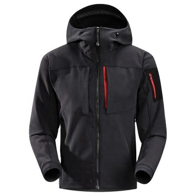 China Classic Waterproof Men's Clothing Softshell Jacket with Breathable Windproof Waterproof Hoody for Outdoor Sports or Casual Wear Uniforms for sale