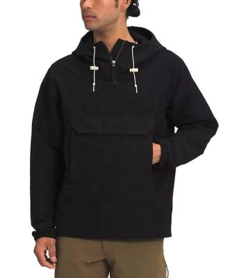 China Custom High Quality QUICK DRY UPF 40+ Mens Anorak Jacket Quarter Zipper Pullover With Hood for sale