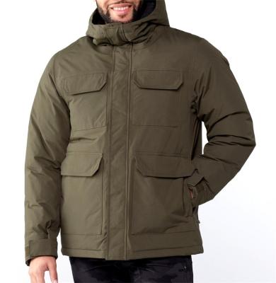 China 2022 Winter Breathable New Design Down Winter Jacket 4 Patch Pockets Out&inner Flap Double-entry Front Pockets for sale