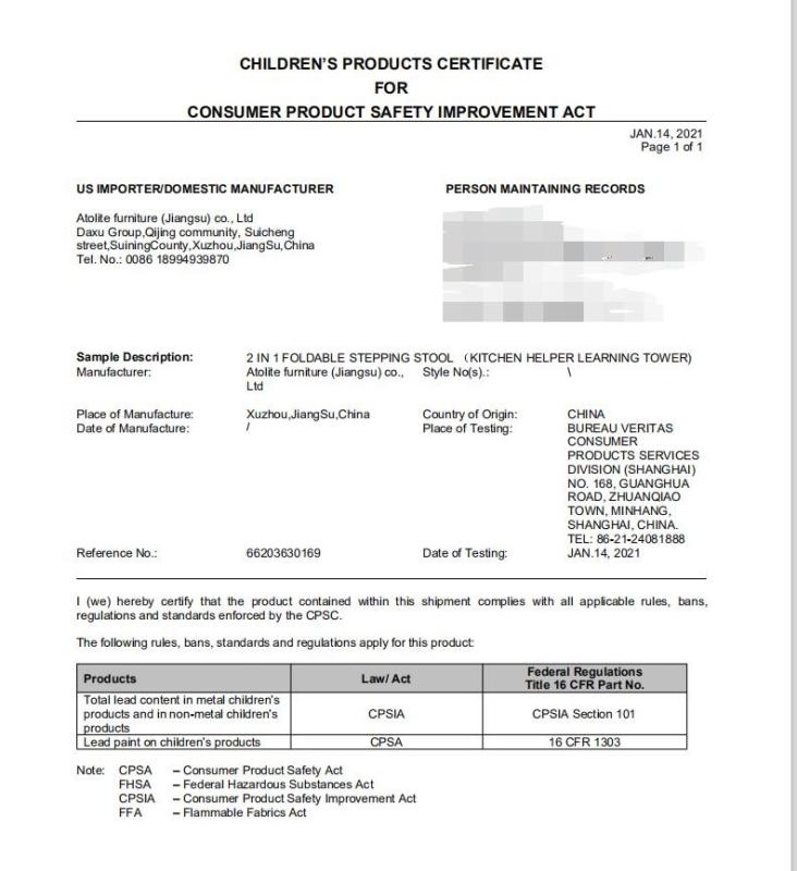 CPC - Atolite Furniture (jiangsu) Co., Ltd.