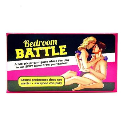 China Paper Factory Customized English Bedroom Battle SEX! Couples Games Sex Games Adult Cards for sale