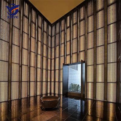 China Art Deco Laser Cut Stainless Steel Metal Screen Panel Hotels Office Decorative Wall Partition Home Room Divider for sale