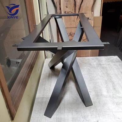 China 2023 Metal Products Customized Modern LED Dining Table Legs Furniture Table Leg Colorful Trending Tables for sale