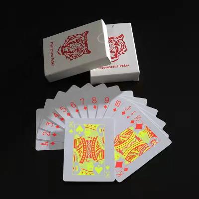 China Entertaiment Game Cards Fluorescence Playing Cards Customized Playing Cards Art Special Card Customized Printing for sale