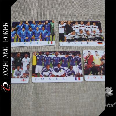 China Soccer Star Entertainment Customized Playing Cards for sale