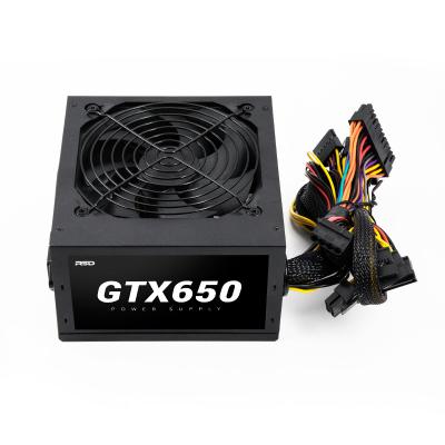 China Desktop 120Mm Fan 24 Pin Pci Sata High Efficient Atx 650W Power Supply PC For Gaming Computer Desktop Pc for sale