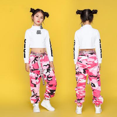 China from above & Tees Jazz Dance Costume For Girls Hip Hop Street Dance Costumes Invest Pants Kids Performance Dance Wear for sale