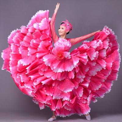 China Stage Performance Dresses Flamenco Dance Dress Show Stage Costume for sale