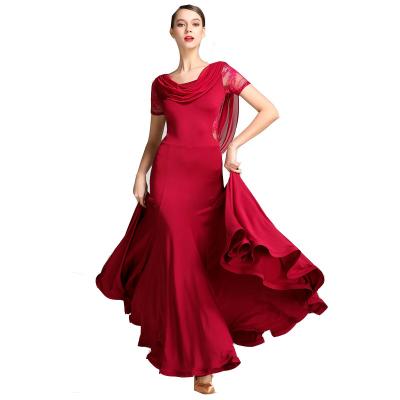 China Ballroom Bright Dress Women Dance Dress Standard Waltz Dance Costumes Girls Dance Smooth Wear Rumba Standard for sale