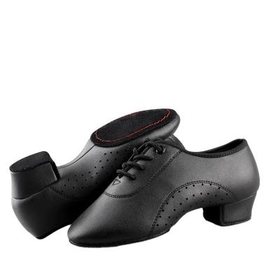 China Fashion\Latin Black Ballroom Dance Shoes High Heels Comfortable\Durable Men Bass Shoes Modern Tango Salsa Rumba Jazz Shoes Boys for sale