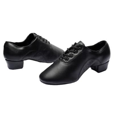 China Good Quality Professional Dancer Shoes Boys Dance Shoes Men PU Leather Latin Dance Shoes for sale