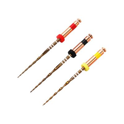 China Gold Reciprocating Endodontic Files NITI Rotary Instruments In Endodontics  for sale