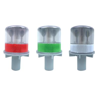 China ABS Industrial-grade Outdoor Roadway Solar Led Beacon Flashing Amber Strobe Warning Light for sale