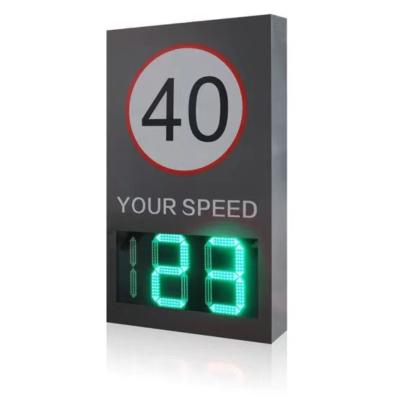 China High Quality Reflective+ LED Light LED Display Signage Speed ​​Detector Radar Solar Speed ​​Limit Sign for sale