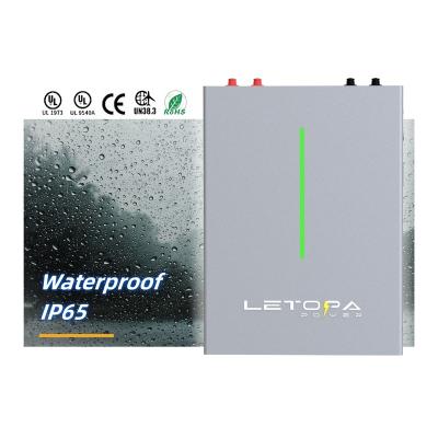 China Home Appliances LETOPA  Water proof IP65 Lithium Battery 10kWh 5kWh Wall Mounted 48v 100ah Home Battery Solar Energy Storage Deep Cycle for sale