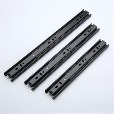 China Modern Hot Sale Factory Supplier Cold Rolled Steel Iron Furniture Rails Slide Soft Narrow Ball Bearing Cabinet Drawer Slide for sale