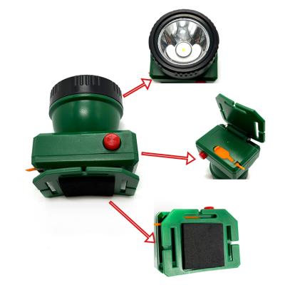 China Maintenance Mini Headlight Green Headlamp Wear Adjust Led Light Night en venta