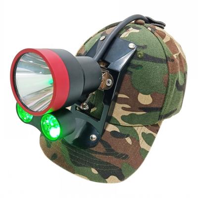 China Best Super Bright Waterproof Hunting Lamp Laser LED Coypu Hunting Head Light Rechargeable Yellow Red Green Beam Outdoor Camping Rise for sale