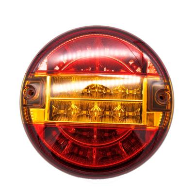 China PC 4 Inch Truck Tail Lamp 20LED Round Truck Tail Lamp 10-30V Wide Pressure Roll Lamp for sale