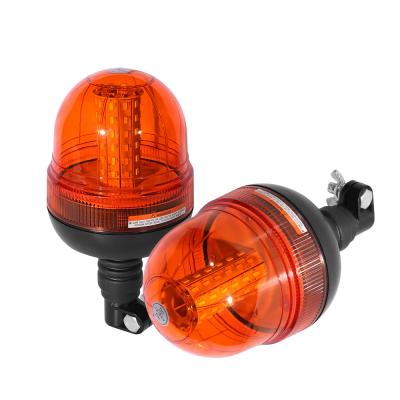 China Stainless Steel+PC DC12-24V 60 LED Led Amber Flashing Warning Beacon/Green Warning Light Flashing Beacon Light With Flexible Mount for sale