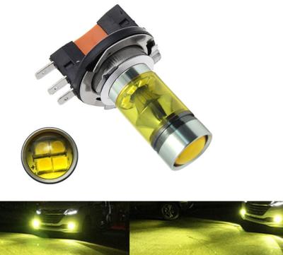 China One Color In One 20 SMD CAR LED Yellow Fog Light Bulb 1 Pcs H15 2835 Driving Lamp Headlight Bulbs Energy Saving High Power 12V for sale