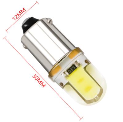 China Car Interior Light Automotive LED Decode COB 4SMD Wide Silicone Lamp BA9S Crystal Reading Light License Plate Lamp W5W for sale