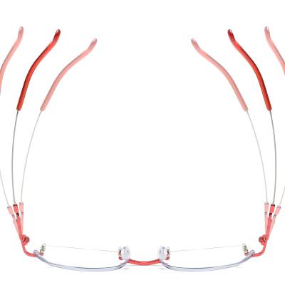 China The framework is flexible. New Multifocal Glasses Fashion Reading Glasses With Blue Light Blocking Reading Glasses Rimless Bifocal Glasses Lens for sale