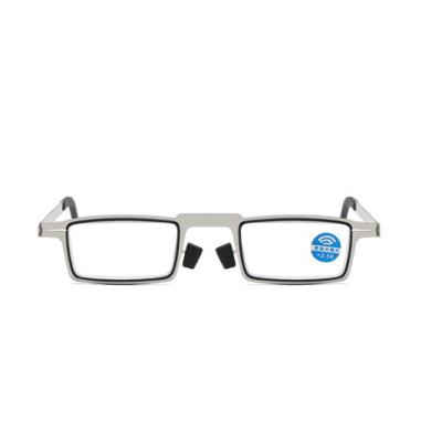 China The framework is flexible. Bestselling Multifocal PC Glass Metal Frame Fashion Anti-blue Reading Glasses for sale