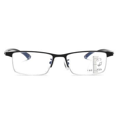 China The framework is flexible. Lightweight Reading Glasses Anti-Blue Anti-Tarnish Discoloration Multifocal Photochromic Glass Reading Glasses for sale