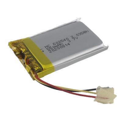 China Video Game Player Customized Li Battery 552540 602540 603040 3.7V 550mAh 600mAh 700mAh Lipo Akku Lithium Polymer Batteries For Health Monitors for sale