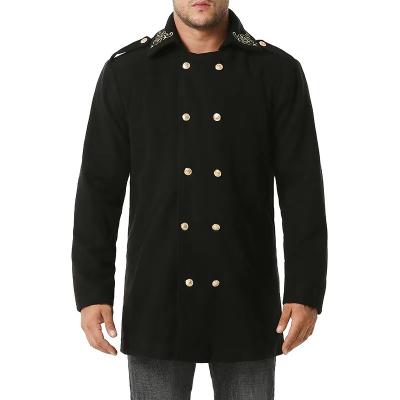 China 2021 new European and American fashion embroidery anorak jacket double-breasted coat QUICK DRY casual men for sale