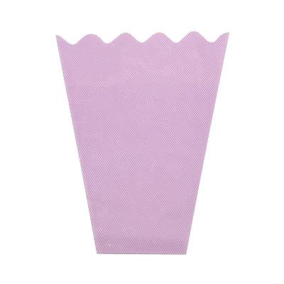 China Wave Top Custom Logo Printed BOPP Trapezoid Recyclable Shape Flower Plastic Bags for sale