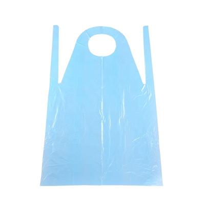 China Recyclable Blue Disposable Unisex Waterproof Aprons Workwear Protective Uniform Aprons for sale