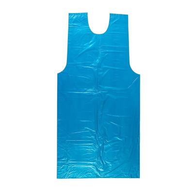 China Recyclable Disposable Waterproof PE Barrel Shaped Blue Folder With Cardboard Header Tear Off for sale