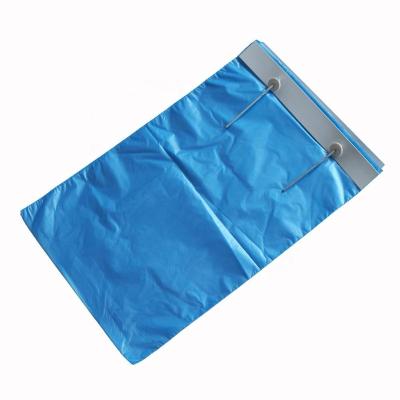 China Customized Cheapest Blue HDPE Recyclable Newspaper Teller Plastic Bags for sale