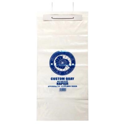 China Recyclable Custom Logo Extra Strong Food Grade Poly Window Box Clear Ice Bags for sale