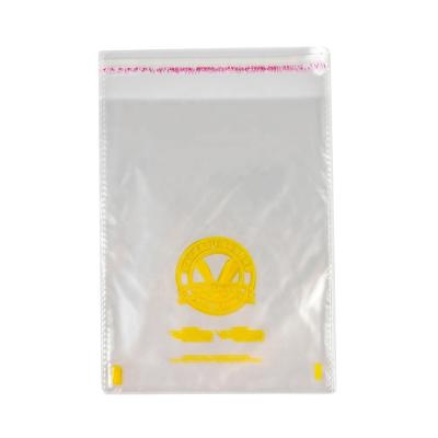 China Disposable OEM Custom Logo Cellophane Polybag Self Adhesive OPP Bags Resealable for sale