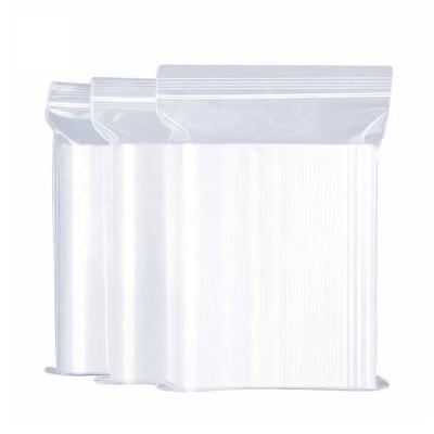 China Disposable Customized Clear Resealable Food Grade Zip Lock Plastic Poly Bags for sale