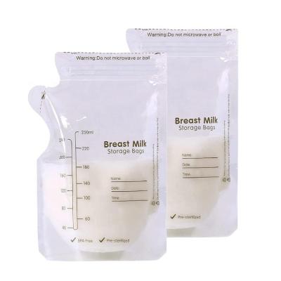 China BPA Free Breast Pump Accessories Sterilized Breastmilk Storage Bags Ready To Use Food Touch Box Packaging Material Space Saving for sale